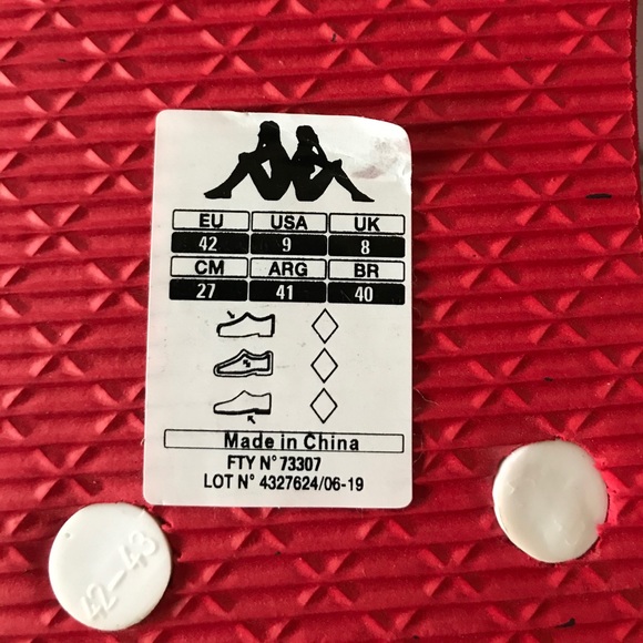 Red Kappa Flip Flops Brand New with Tags - Picture 6 of 6